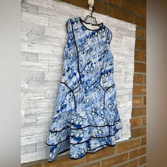 J Mendel Paris layered textured dress size 12 - Picture 2 of 8